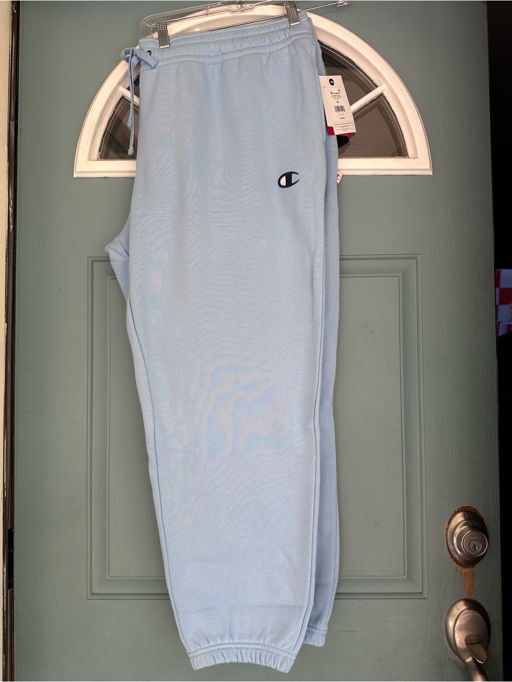 3X Adult Champion Fleece Sweatpants Placid Blue